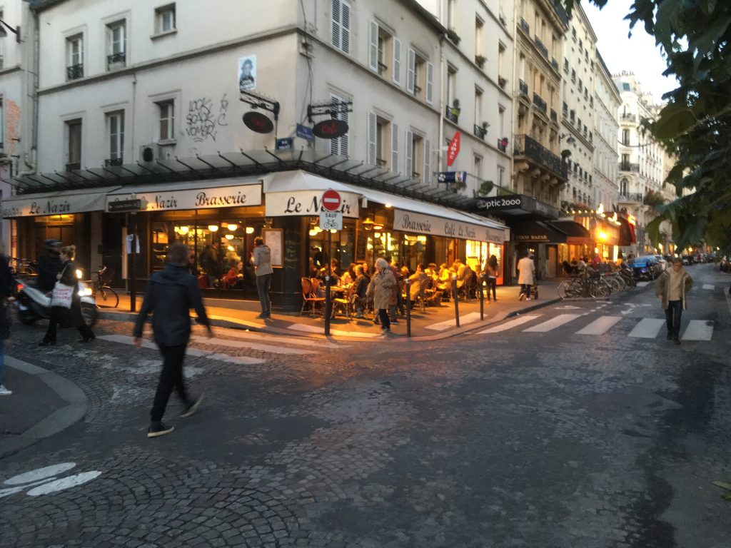 Cafe near Montmartre. Sept. 15, 2017