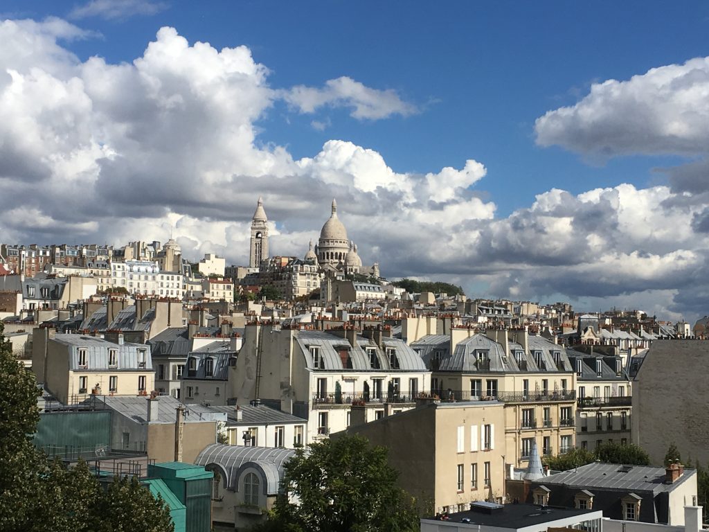 The view from the roof of my hotel. Paris. Sept. 15. 2017.